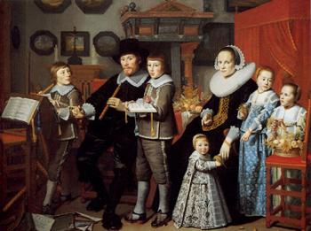 亨德裡尅 科內利斯 凡 瓦利特 Portrait of Michiel van der Dussen, his Wife, Wilhelemina van Setten and their Children 亨德裡尅 科內利斯 凡 瓦利特 Portrait of Michiel van der Dussen, his Wife, Wilhelemina van Setten and their Children